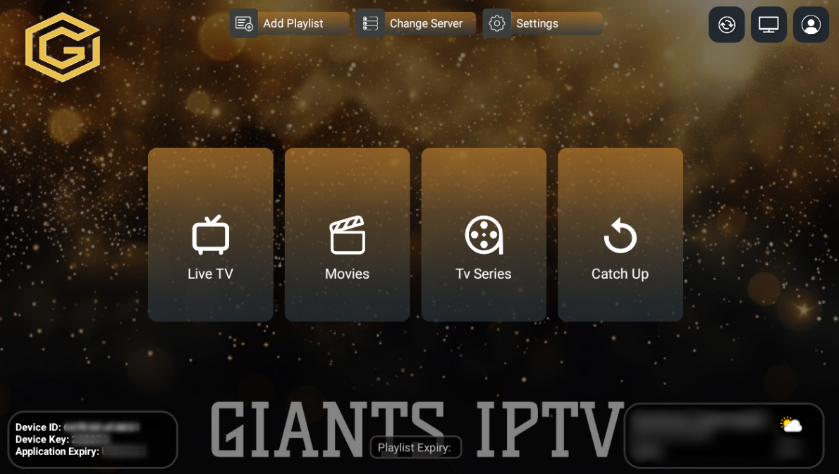 Giants IPTV App